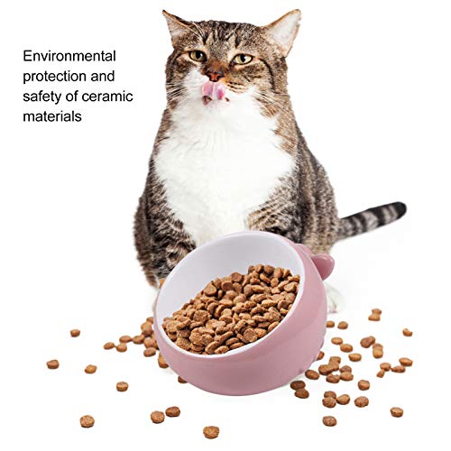 ULTECHNOVO Vasilhas de Cerâmica Levantadas para Gatos Vasilhas Inclinadas para Alimentos Ou Água Vas