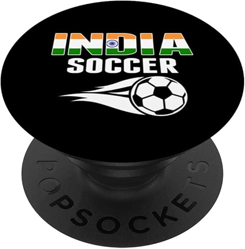 Proud India Soccer Fans Jersey Pride Indian Football Lovers PopSockets Swappable PopGrip