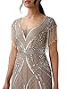 Adrianna Papell Women's Beaded Gown with Fringe, S... #2