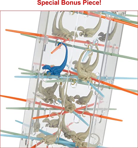 Jurassic World Toys Dominion Kids & Family Game With Velociraptor Dinosaurs, Tower, Sticks, Die & Stickers #TOP3