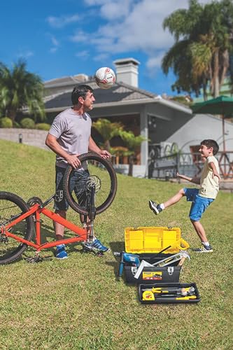 Caixa Plástica para Ferramentas 20 Tramontina Preto/Amarelo
