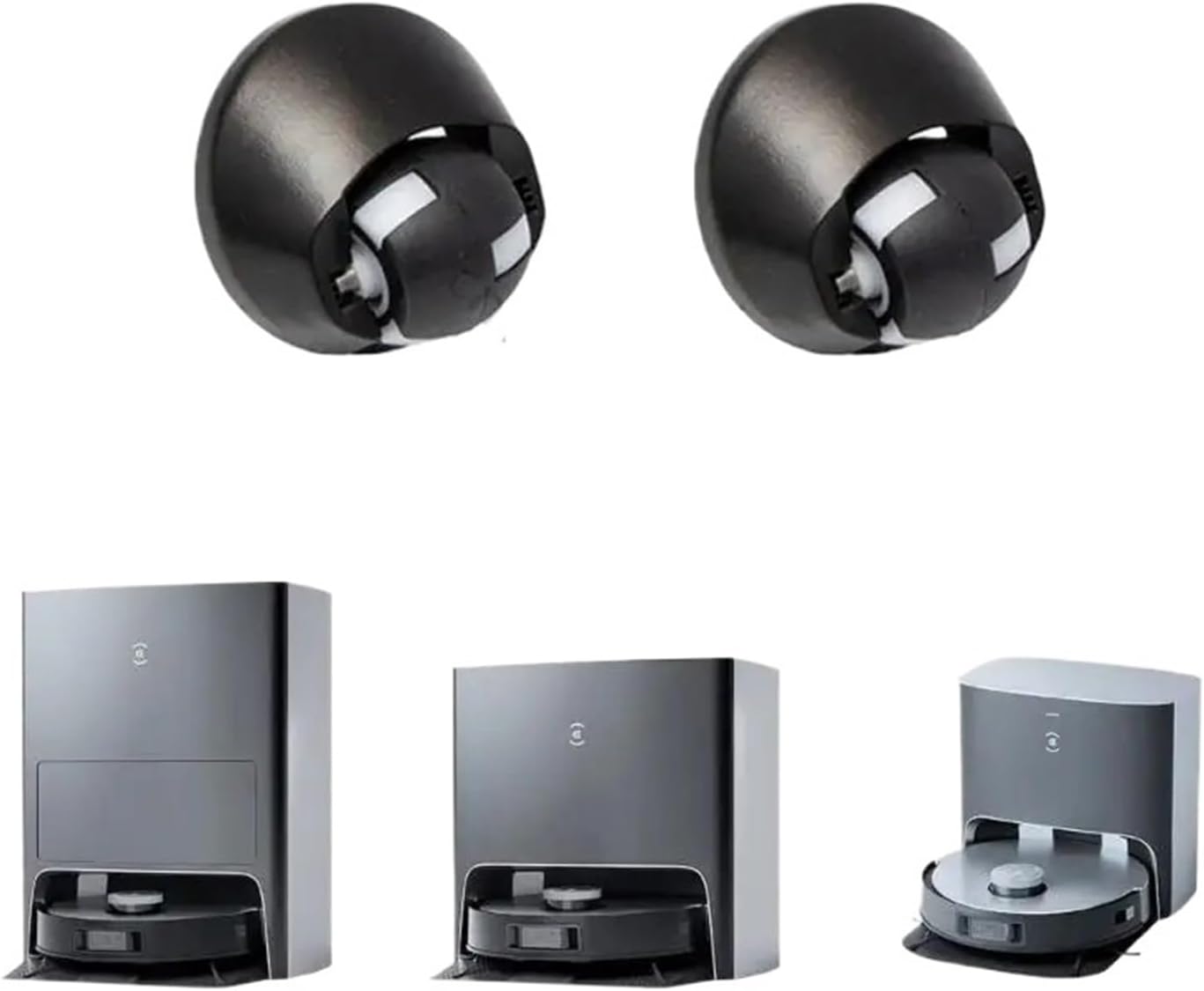 2PCS Vacuum Cleaner Replacement Part Antiwear Tire Plastic Texture for BR151 150 R9UD Robot Vacuum Cleaner Attachments