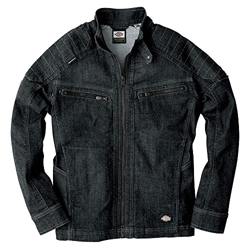 ストレッチ デニムジャケット ブラック D-1430 3L