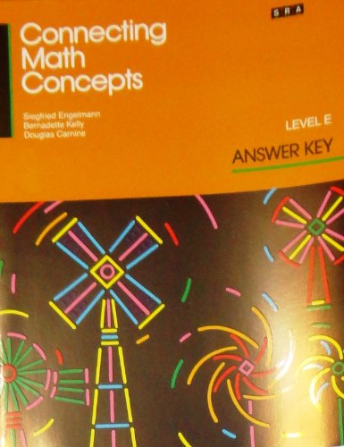 Connecting Math Concepts, Level E, Answer Key 0574156666 Book Cover