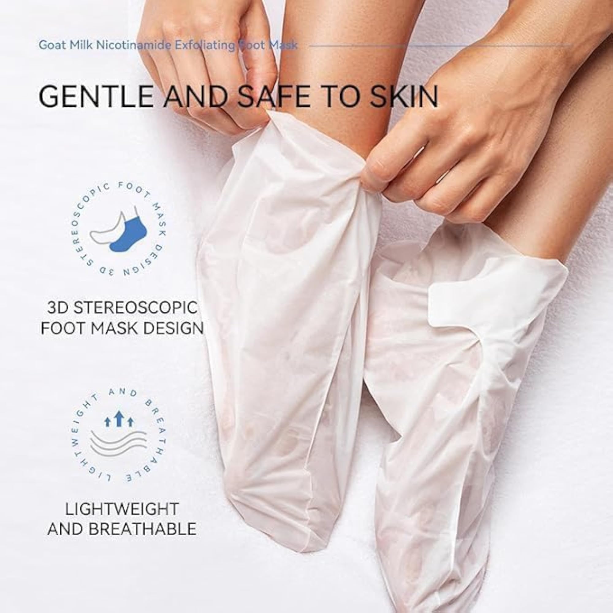 Korean Foot Peeling Mask, Exfoliating with Glycolic Acid