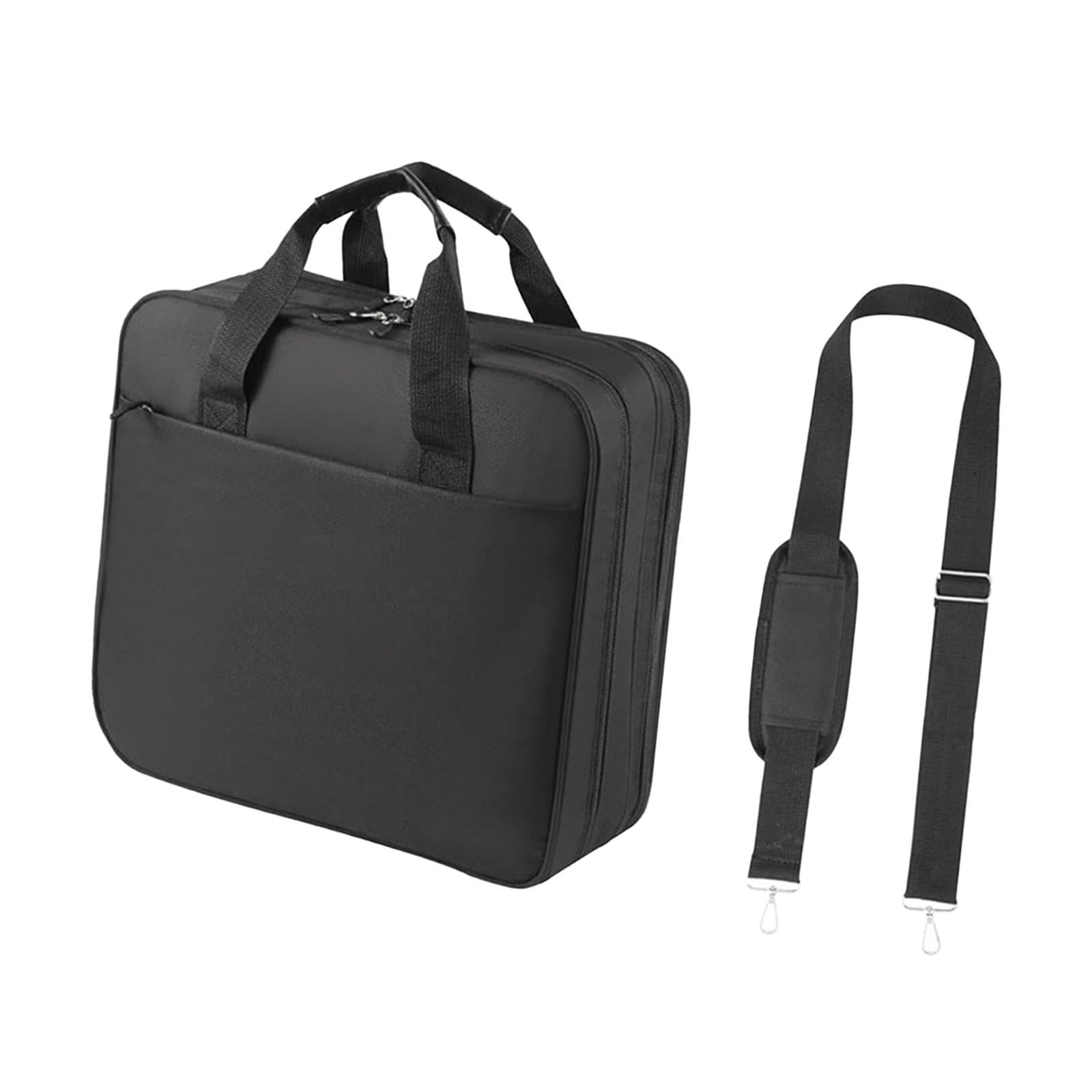 Carpeta de Negocios Organizadora A4, Bolso de Mano Multifuncional con Correa Desmontable, Tela Oxford Resistente para Oficina, Estudio y Viajes (34.5x12x33 cm / 13.6x4.7x13 in)