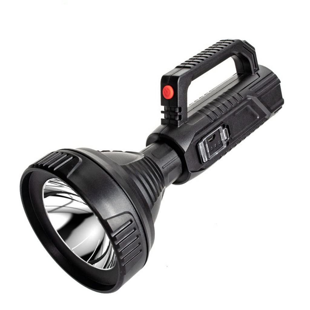 Lámpara portátil, Faro Recargable por USB, Reflector de Largo Alcance de Alta Potencia, Linterna Deslumbrante, lámpara portátil para Exteriores (A 19,5 * 8,5 cm)