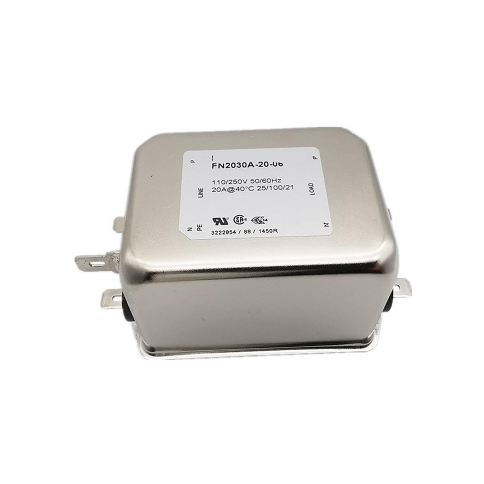 Filtre FN2030A-20-06 filtre d'alimentation anti-interférence 20A haute précision métallique
