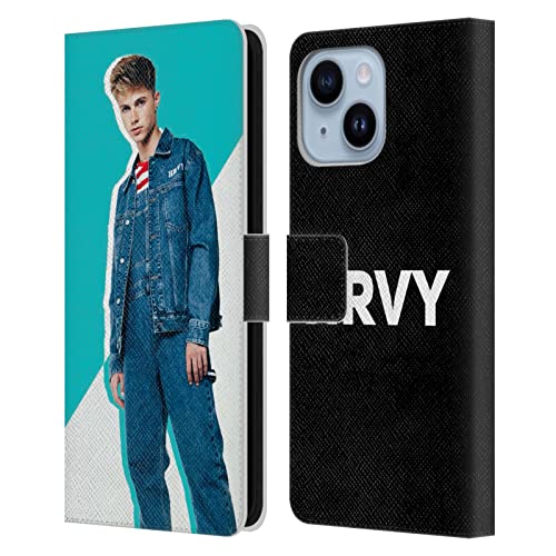 Étui portefeuille iPhone 14 Plus HRVY housse cuir rabat magnétique