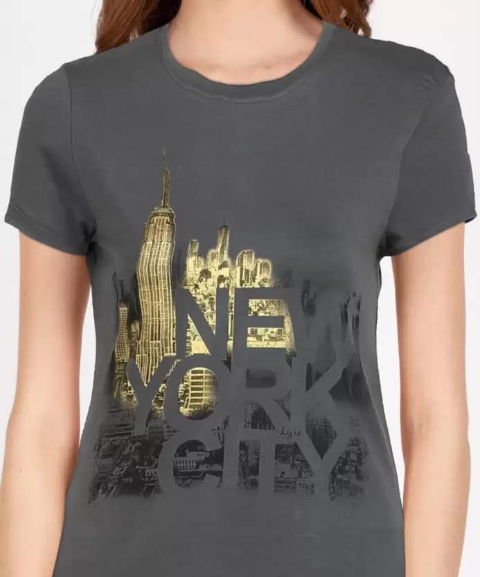 Image of Lyra Women's Cotton Regular Fit T-Shirt