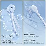 Electric Body Brush Back Scrubber for Shower, Waterproof Long Dual Handle Power Body Scrubber with 3 Heads, Rechargeable Bath Brush & 2 Speeds, for Cleansing, Exfoliating and Massaging Skin - Image 5