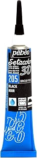 Pebeo Setacolor 3D Brod'Perle, Dimensional Fabric Paint, 20 ml Tube - Black
