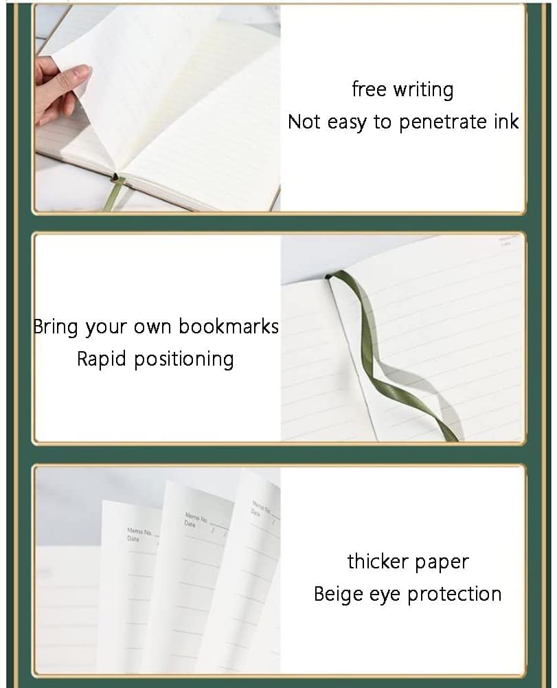 BmxauZ Cuaderno portátil A5 grueso de estilo simple: exquisito bloc de notas perfecto para estudiantes, diarios, manuales, negocios, reuniones de oficina y diarios sobre la marcha