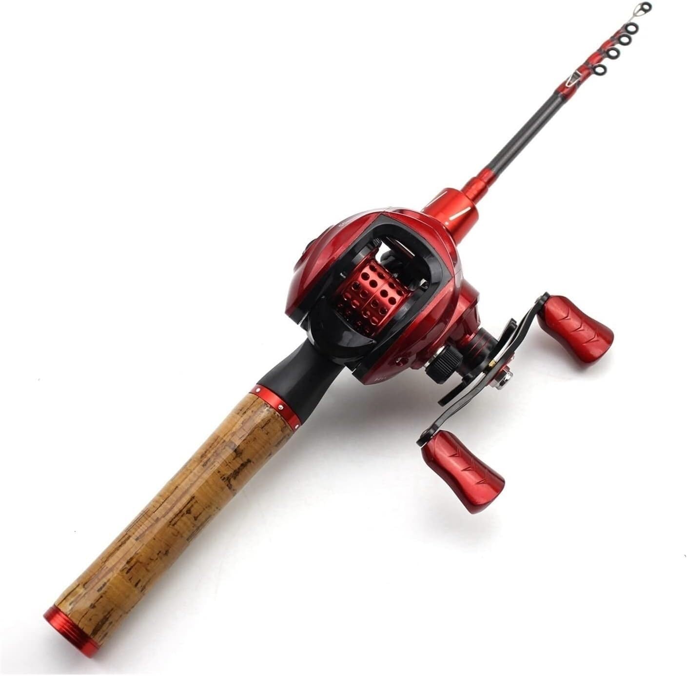 Canne à pêche télescopique ultra courte 180cm pour technique appât lent