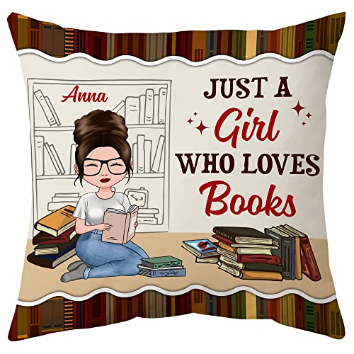 Personalized Book Throw Pillow