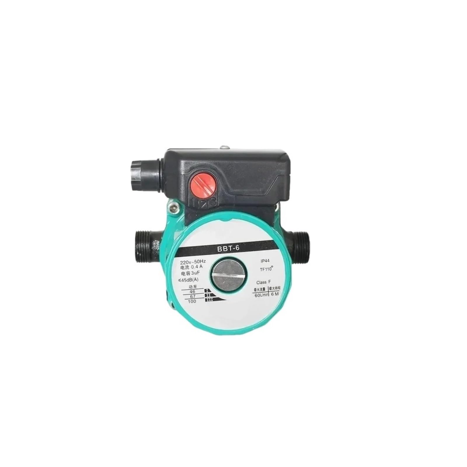 Bomba de circulación de agua caliente for calefacción doméstica, 220V, 100W, bomba de refuerzo ultrasilenciosa, calefacción Central, caldera, aire acondicionado(Pipe diameter 25mm)