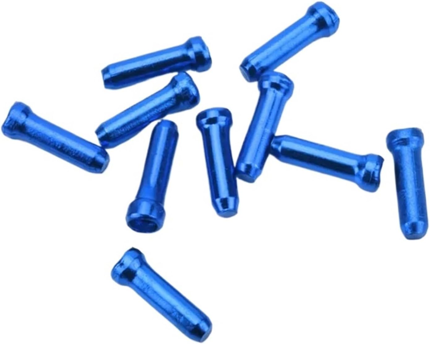 Bike Cable End Caps 250pcs Bicycle Gear Shift Cover Aluminum Alloy Bike Brake Cable End Caps Cycling Parts for Mountain Accessories(Blue)