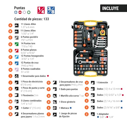 La Mejor Selección de Juegos de herramientas los 5 mejores. 24 Juegos de herramientas marca Pretul (3)