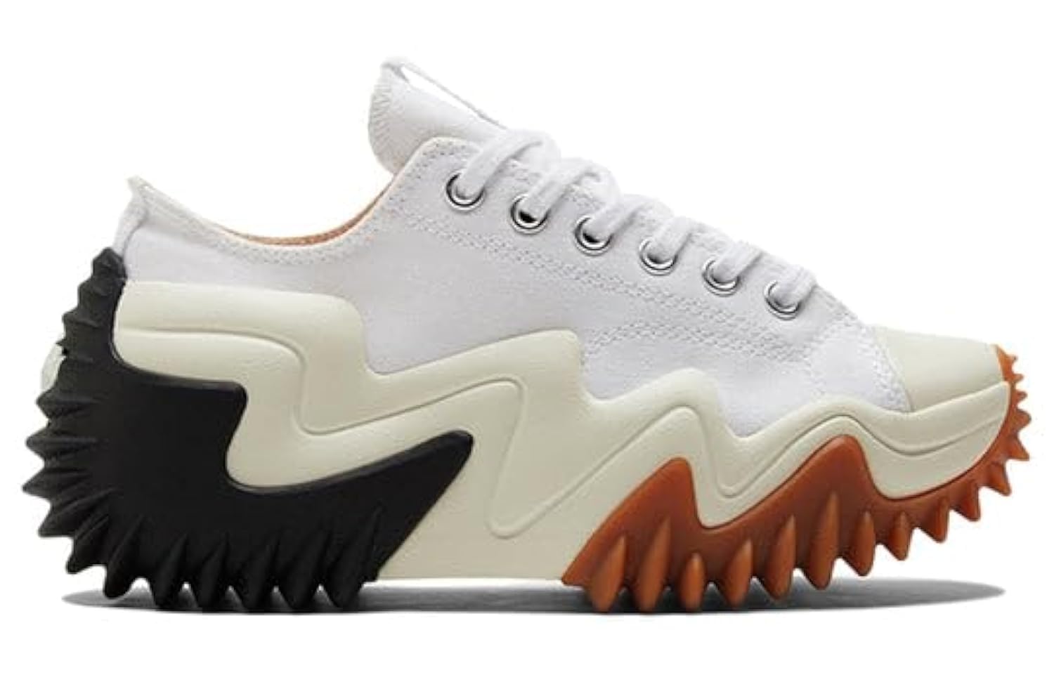 Converse Men's Run Star Motion Platform Low Top, White/Black/Egret, Size 7