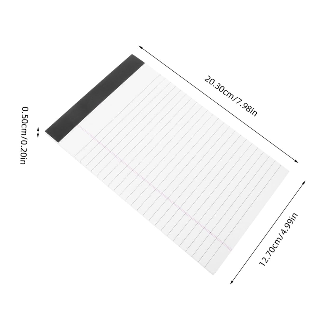 A5 Notizblock Abreißbar für Juristische Zwecke Liniert Tragbar Papier 8 Stück Schlichtes Design Notizblock A5 Abreißbar