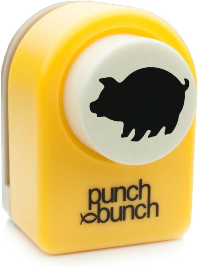 Punch Bunch 2 Medium Punch Approx. 1 inches -Pig