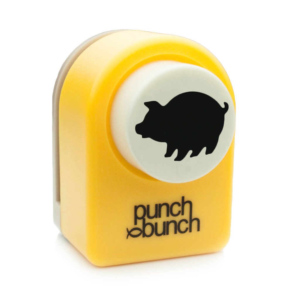 Punch Bunch 2 Medium Approx. 1 inches-Pig