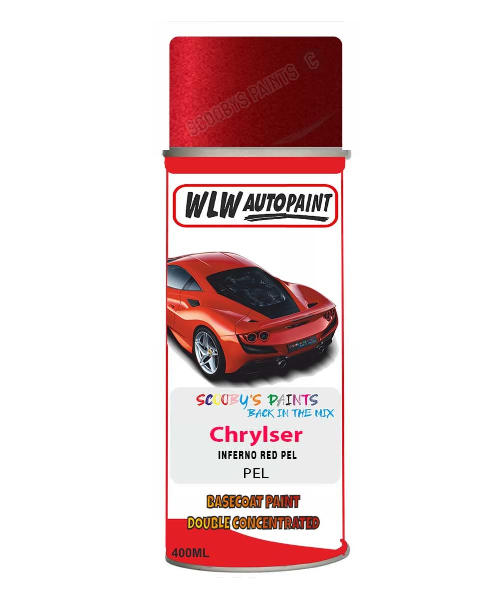 Basecoat Aerosol Spray Paint For Chrysler Vision Inferno Red 1999-2010 Code Pel