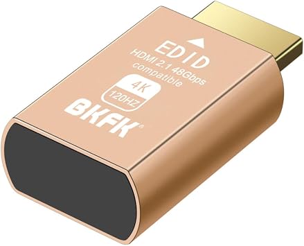 HDMI-2.1 4K 120Hz hdmi Dummy Plug - Display to hdmi Adapter, Luna Display Virtual Window for Home-edid Emulator-Dummy, displayport Headless dummie dongle