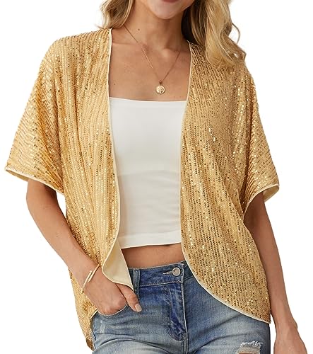 Women's Sequin Sparkle Lightweight Cardigan Casual Party