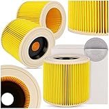 Patronenfilter Patronen Filter für Kärcher Staubsauger kompatibel mit Kärcher Premium WD2 WD3 WD 3 MV3 WD Rundfilter