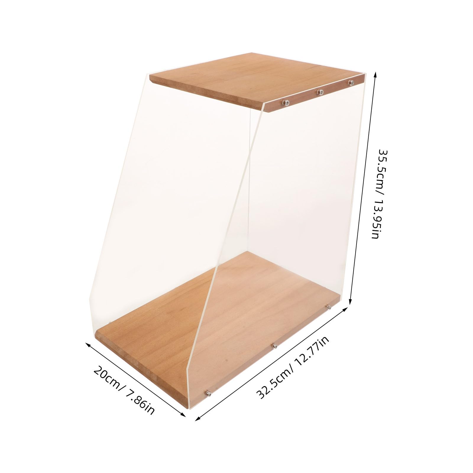 YARNOW Cassa in legno per la conservazione di dischi in vinile, espositore da tavolo per dischi, libri e cassette, contenitore a cubo per la tua preziosa collezione di album.