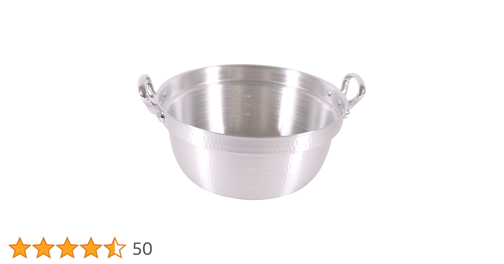 【中尾アルミ製作所製￼】アルミ キング 打出 料理鍋(目盛付)45cm 51QK42wtVBL.jpg_BO30,255,255,