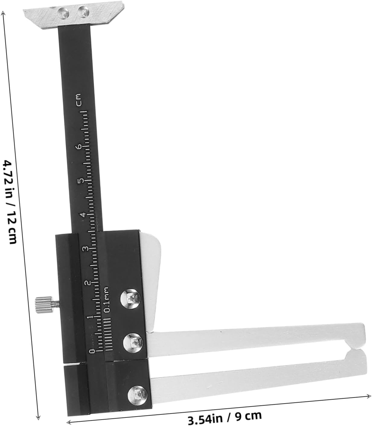 PRETYZOOM Brake Disc Measurement Measuring Brake Tool Brake Pads Thickness Car Brakes Brake Gauge Meter for Brake Pad Measure Gauge Brake Pad Measurement Tool Black Stainless Steel