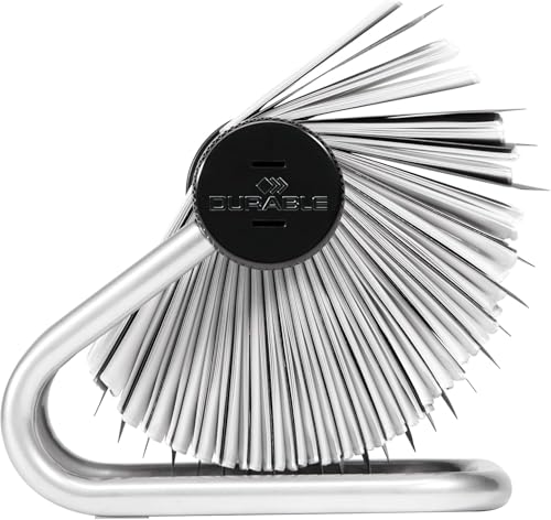 Durable Visifix Rollkartei, für 400 Visitenkarten, Register A-Z, metallic silber, 248123