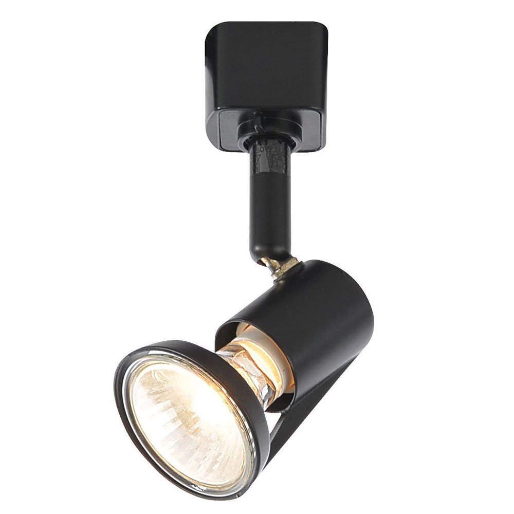 LITECRAFT Track Light Spotlight Head Adjustable GU10 Fitting - (Black, Harlem)
