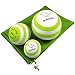 Massage Ball - 3 Set - Deep Tissue Massage Therapy, Myofascial Release, Trigger Point Massager - Muscle Pain Relief, Muscle Knots Foam Ball, Self Massage Physical Therapy Ball (GREEN/WHITE)