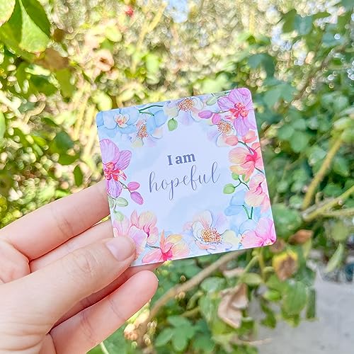 Mothers-Ray-50-Affirmation-Cards-for-Fertility-and-Self-Care-Floral-Design-3x3-Inches-50-Cards-Thick-Cardstock