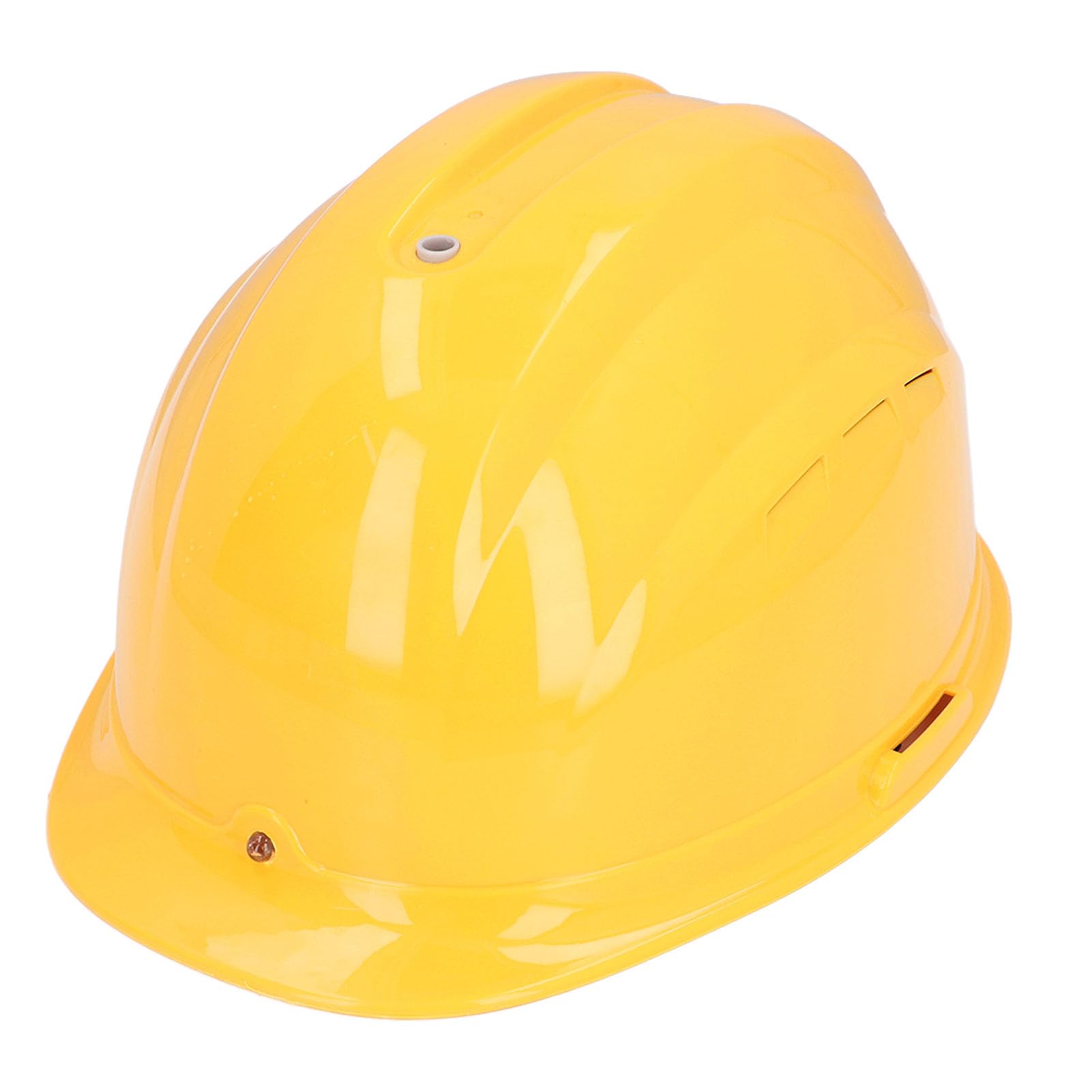 Mavaol Cooling Fan Hard Hat Industrial Working AC Safety Helmet Rechargeable Removable 7000mAh with Headlight Yellow