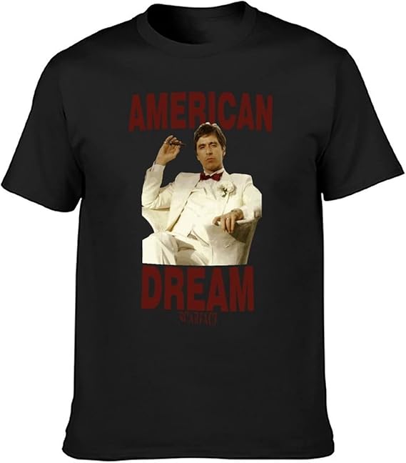 Amazon Tシャツ メンズ 綿100 トニー モンタナ 半袖 柔らかい 上着 プリント 大きいサイズ トップス 吸汗防臭 カジュアル 丸襟 薄手 ファッション 春服 夏服 韓国 トップス Tシャツ カットソー 通販