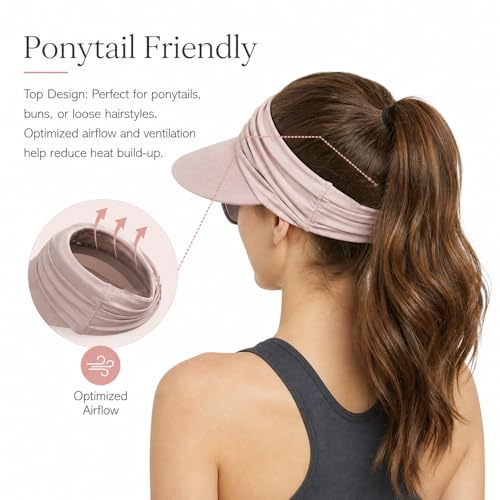 Visera para mujer con protección UV y diseño plegable miniatura 2