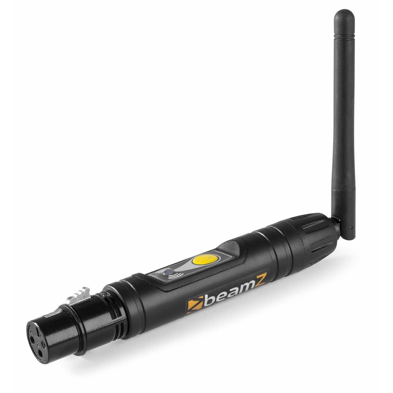 BeamZ BBP Eazylink - Emetteur et Récepteur DMX sans Fil, Fonctionne avec n'importe quel Contrôleur DMX et Tout Effet d'Éclairage DMX, Idéal DJ Professionnels et DJ Mobiles