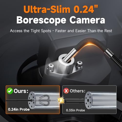 Borescope Inspection Camera with Screen