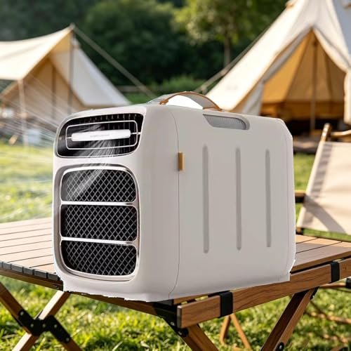 DDZJTPP Tragbares Outdoor Klimagerät Kombination aus Kühlung und Heizung 3 Windgeschwindigkeiten, für Auto, mobilen Einsatz, Camping, Zelte sowie Innen und Außenbereiche Cold+Heat