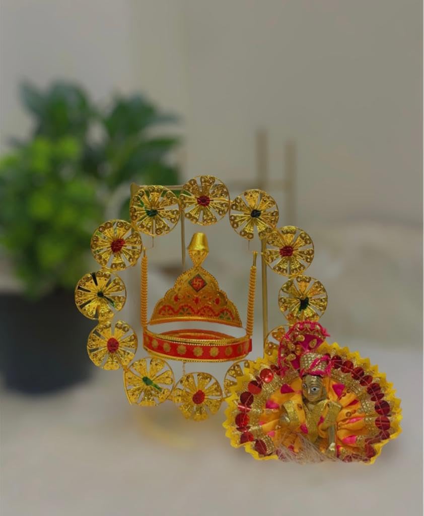 SacredKart, Laddoo Gopal Ji, Poshak, Size 2, Pack of 6 2