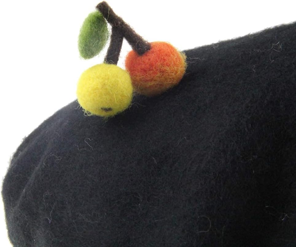 Casual Wool Beret Hat Classic French Artist Beanies Handmade Cap for Women - Image 5