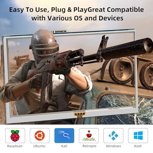 Image of 5 Inch Raspberry Pi Screen, Touchscreen Monitor 800x480 HDMI LCD Screen for Raspberry Pi 400 /4 /3 /2 /Zero /B /B+, Windows 11 /10 /8 /7