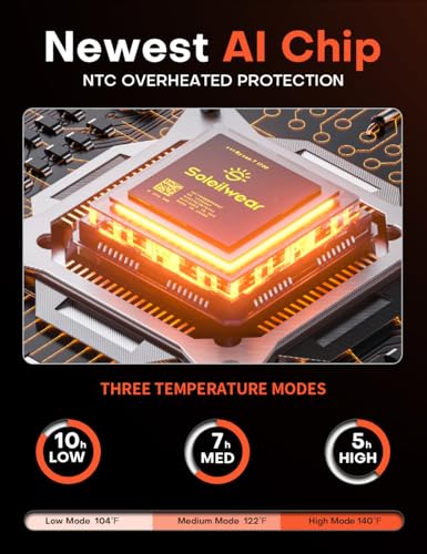 Soleilwear K101 Heated Vest For Men,9 Heating Zones Rechargeable Heated Vest thumb #1