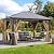 YITAHOME 10x12 Polycarbonate Gazebo Hardtop Outdoor Canopy with Netting and Shaded Curtains, Aluminum Frame Garden Tent for Patio, Backyard, Deck and Lawns, Brown