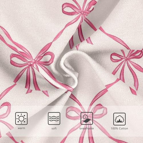 Boys' Exclusive Briefs Toddler Underwear 95% Combed Cotton Boxerbriefs 2T Light Pink Bow Pattern 53