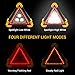 TheHitDeal Emergency Warning Triangle - LED Light, Water-Resistant, Shockproof & Portable